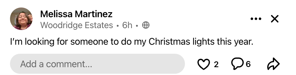 Nextdoor bot response example